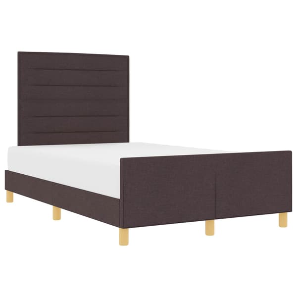 vidaXL Seng Brun 120x190 cm Stof