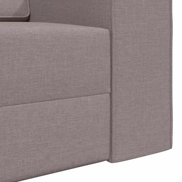 vidaXL Sovesofa 200cm Gråbrun Stof