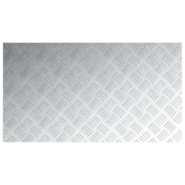 vidaXL Trappe Tread Rektangulær 4 pcs Sølv 90 x 50 cm Aluminium