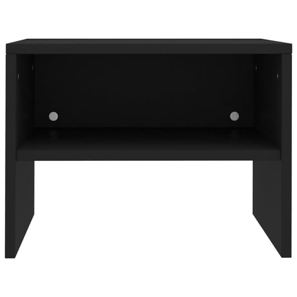 vidaXL sengeskabe 2 stk. 40 x 30 x 30 cm spånplade sort