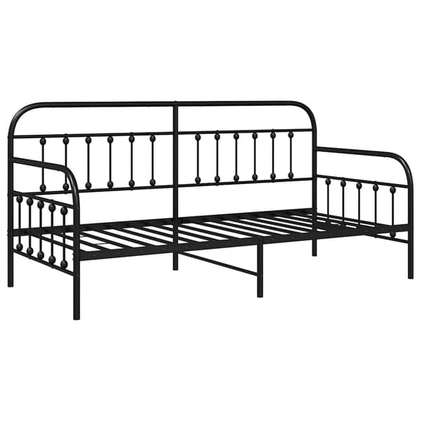 vidaXL Daybedramme Sort 100x200 cm Stål