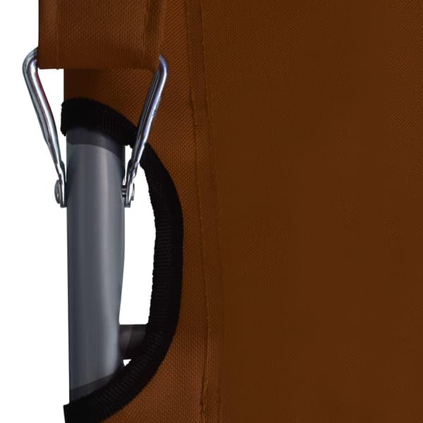 vidaXL foldbare strandstole 2 stk. stof brun