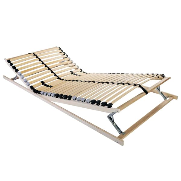 vidaXL Lamelbund Brun 80 x 190 cm Solid bøg