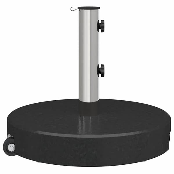 vidaXL Parasolfod Sort Ø 45 x 37,5 cm Granit
