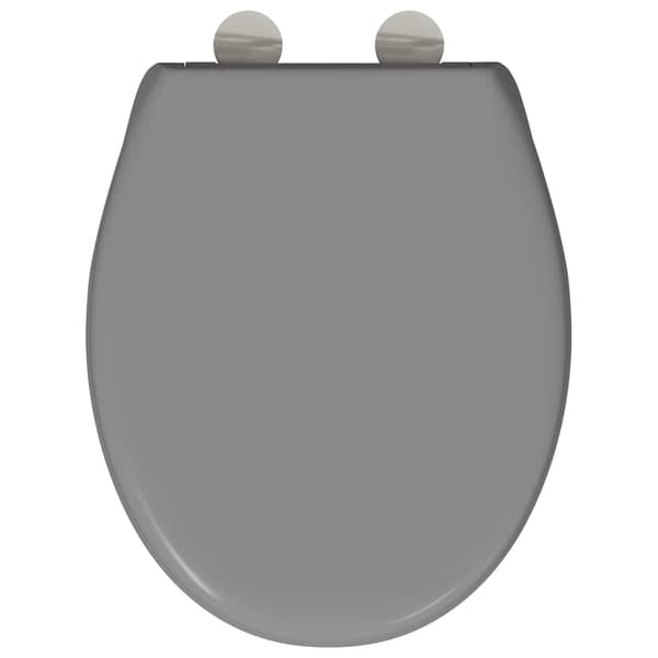 vidaXL WC-istuin Harmaa 47 x 37 x 4 cm Duroplast