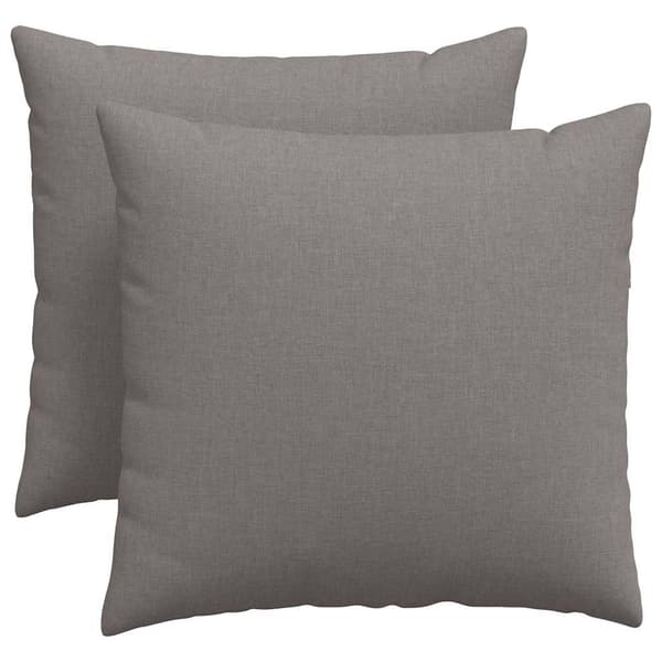vidaXL Sofapuder 2 pcs Gråbrun 50 x 50 cm Stof
