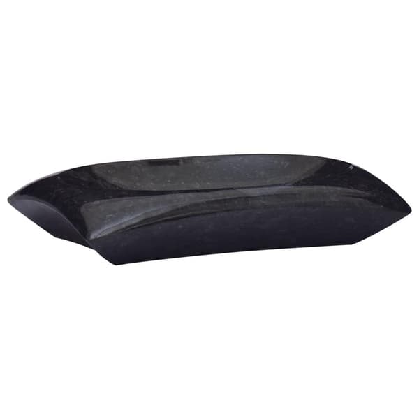 vidaXL håndvask 50x35x10 cm marmor sort