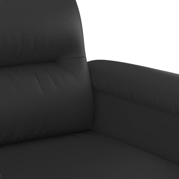 vidaXL sofasæt 2 dele med puder kunstlæder sort