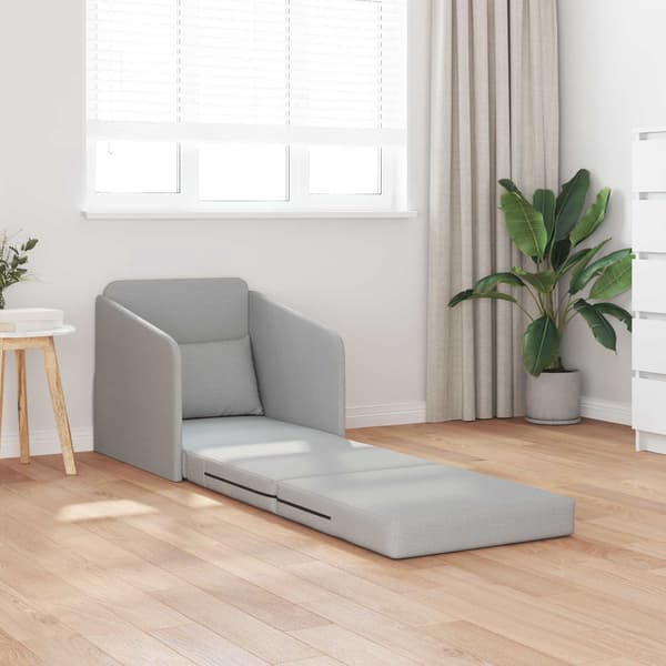 vidaXL Sovesofa 60cm Skygrå Stof