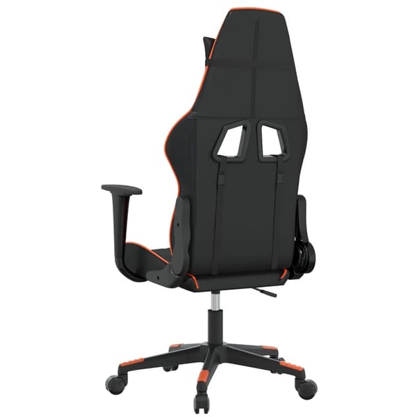 vidaXL gamingstol kunstlæder sort og orange