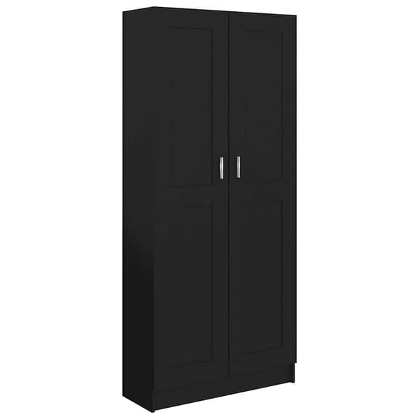 vidaXL bogskab 82,5x30,5x185,5 cm spånplade sort