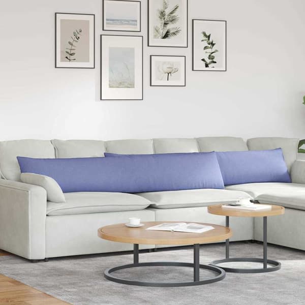 vidaXL Sofapuder 2 pcs Jeans blå 200 x 40 cm Stof