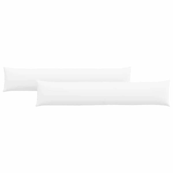 vidaXL Sofapuder 2 pcs Hvid 200 x 40 cm Stof
