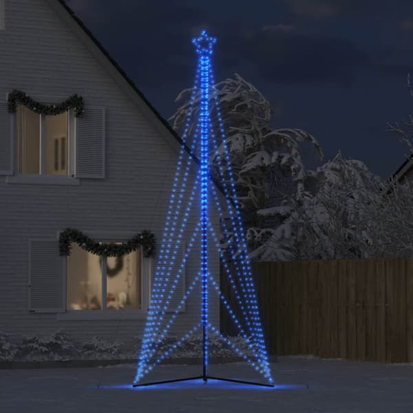 vidaXL LED-juletræ 861 LED'er 478 cm blåt lys