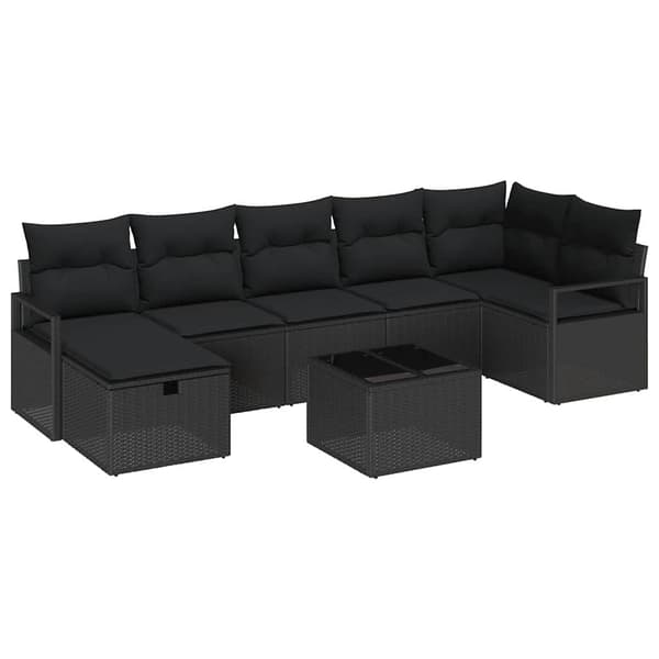 vidaXL Sofa Sæt med pude 5 pcs polyrattan