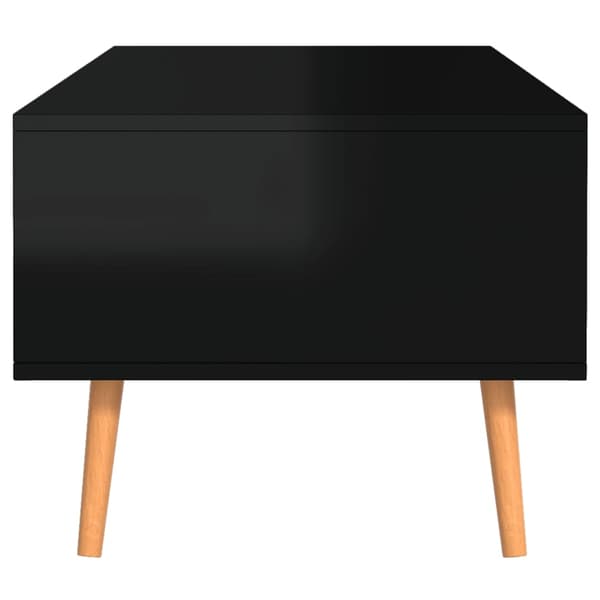 vidaXL sofabord 100x49,5x43 cm spånplade sort højglans