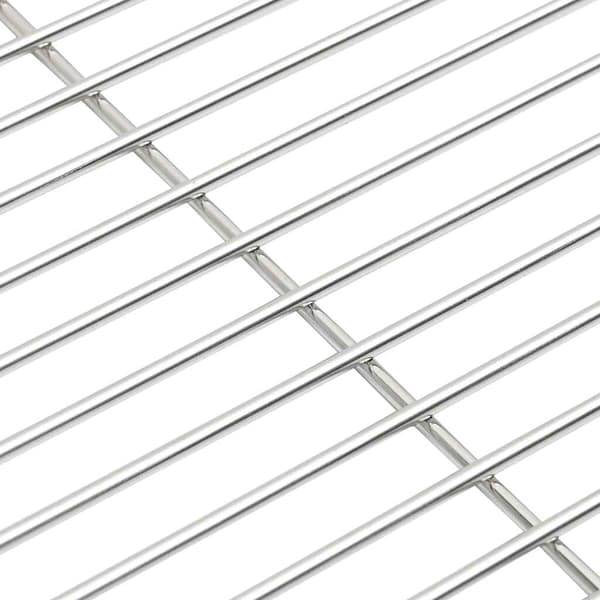vidaXL Grillrist til BBQ Sølv 43 x 43 cm Rustfrit stål