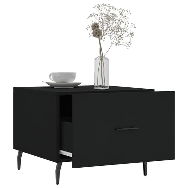 vidaXL sofabord 50x50x40 cm konstrueret træ sort