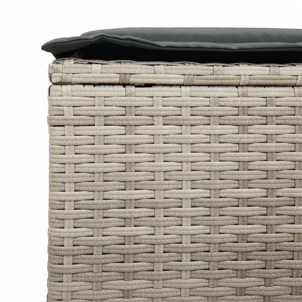 vidaXL sofasæt til haven 4 dele med hynder polyrattan lysegrå