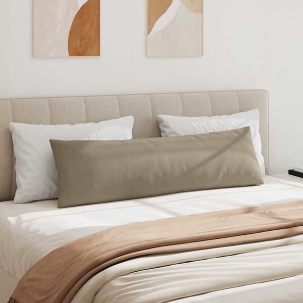 vidaXL Sofapuder 2 pcs Gråbrun 145 x 40 cm Stof
