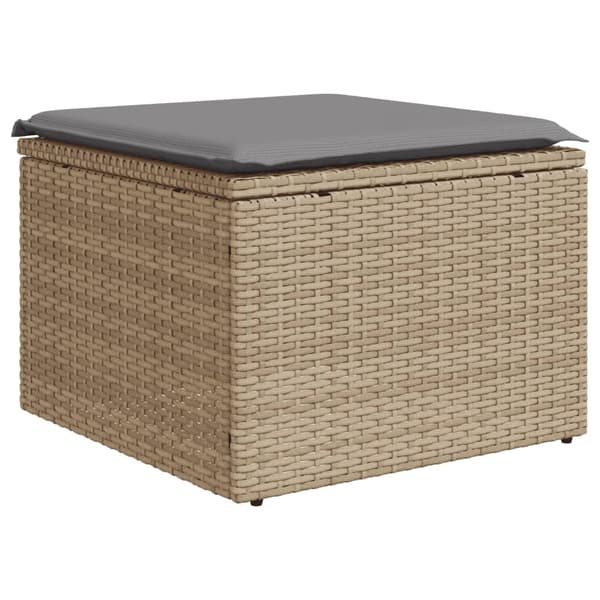vidaXL sofasæt til haven 12 dele med hynder polyrattan beige