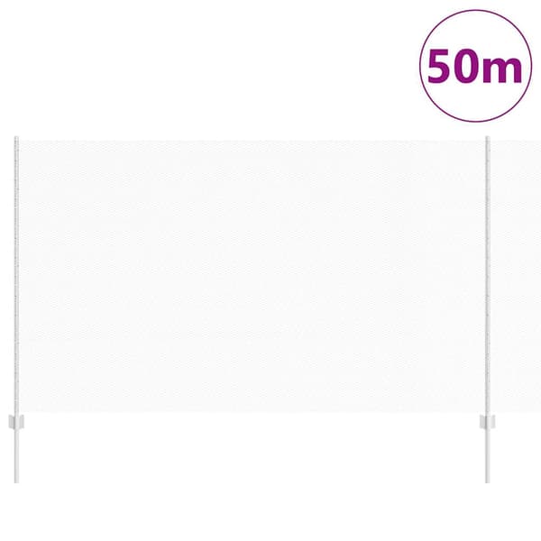 vidaXL Hegn med post Sølv 1,4 x 50 m Stål