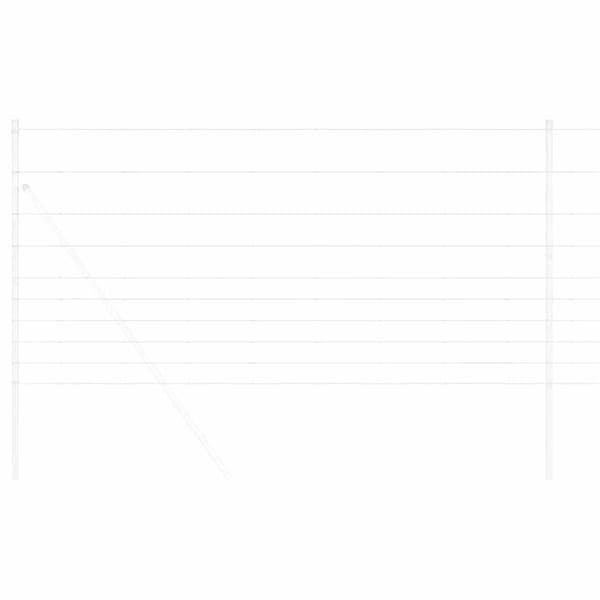 vidaXL Markhegn Grå 1.2 x 10 m Stål