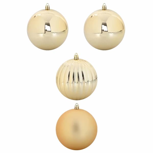 vidaXL Julepynt Sæt XXL 4 pcs Guld Plastik