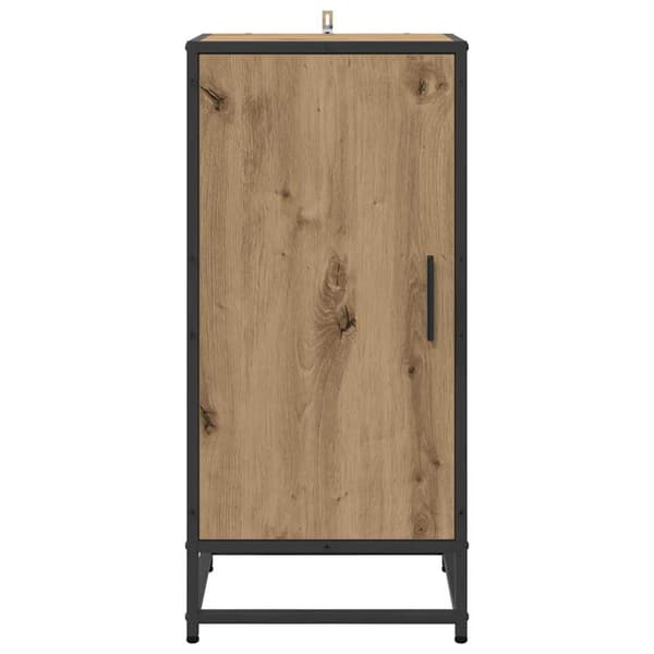vidaXL Sideboard Artisan Egetræ 35,5 x 35 x 76 cm