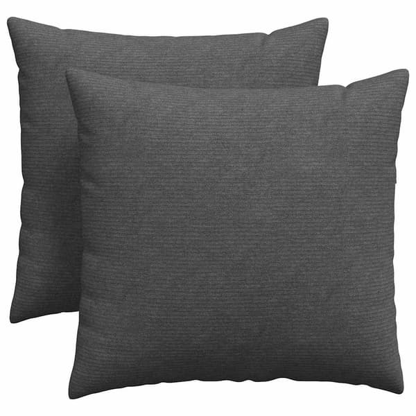 vidaXL Sofapuder 2 pcs Mørkegrå 45 x 45 cm Velourstof