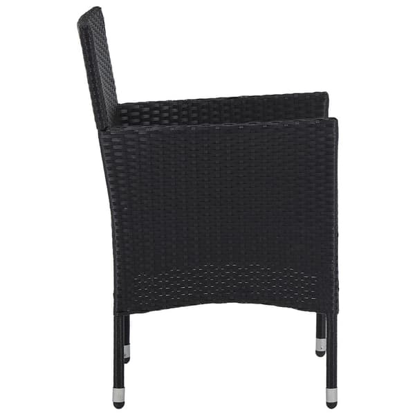 vidaXL havestole 2 stk. polyrattan sort