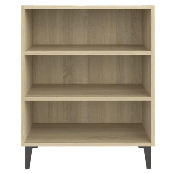 vidaXL skænk 57x35x70 cm spånplade sonoma-eg