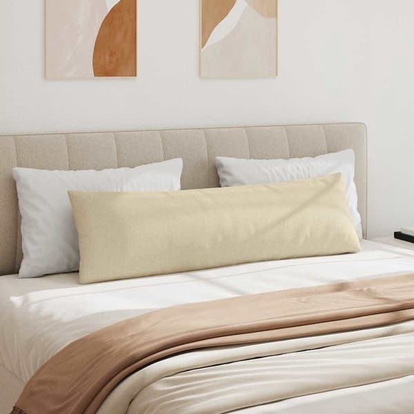 vidaXL Sofapuder 2 pcs Creme 145 x 40 cm Stof