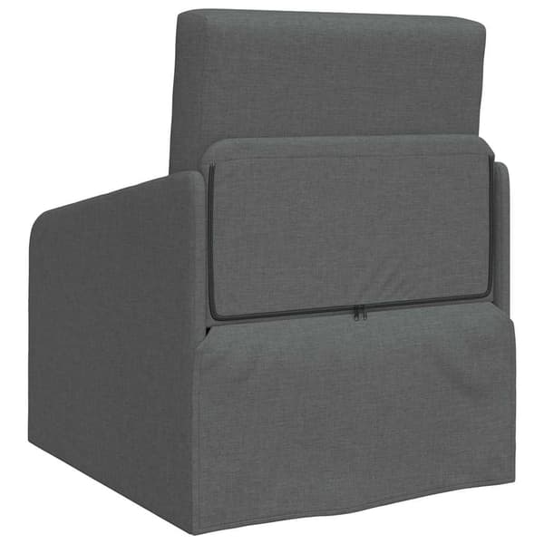 vidaXL Sovesofa 60cm Mørkegrå Stof