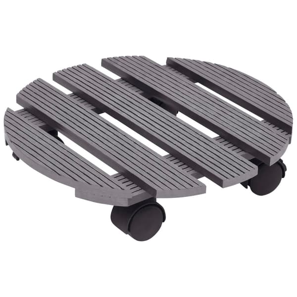 vidaXL Kasvirullakot 2 kpl harmaa Ø30x7,5 cm WPC