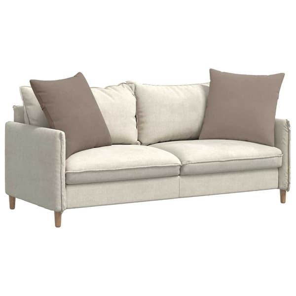 vidaXL Sofapuder 2 pcs Gråbrun 80 x 80 cm Stof