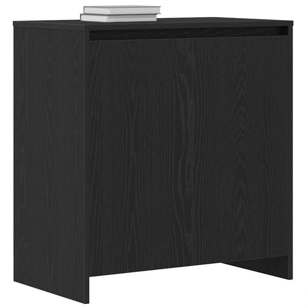 vidaXL skænk sort egetræ 70x41x75 cm konstrueret træ