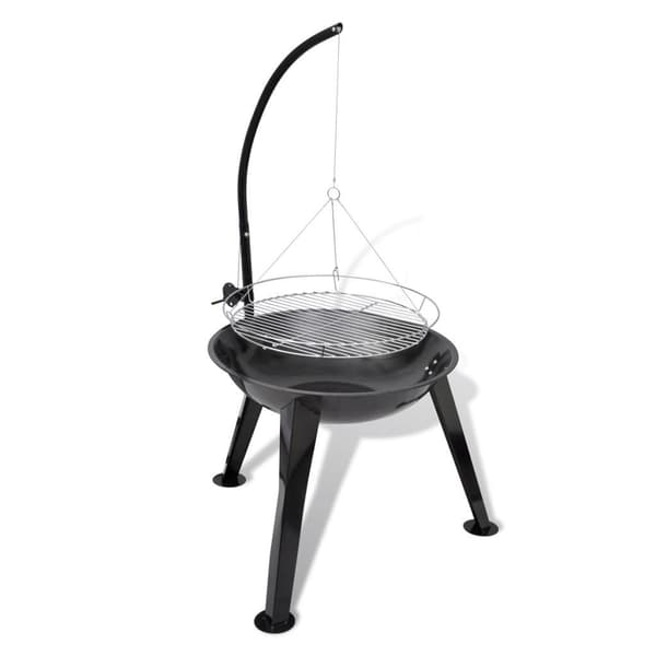 vidaXL Kulgrill med hængende net