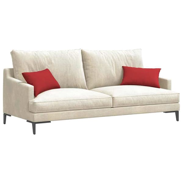 vidaXL Sofapuder 2 pcs Rød 50 x 30 cm Stof