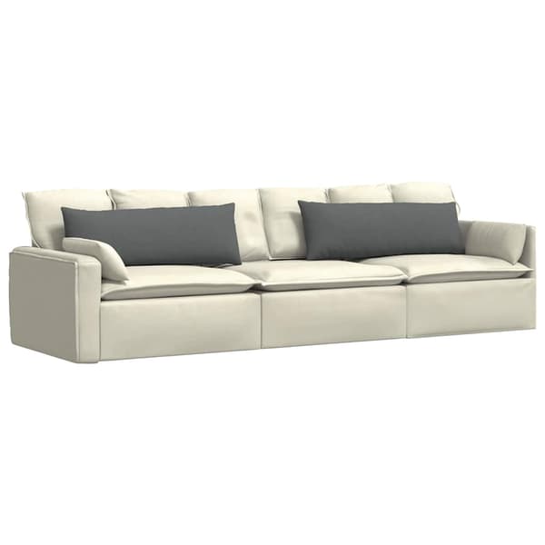 vidaXL Sofapuder 2 pcs Mørkegrå 120 x 40 cm Stof
