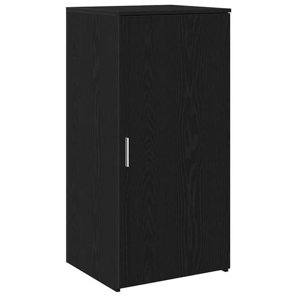 vidaXL receptionsdisk sort eg 200x50x103,5 cm konstrueret træ