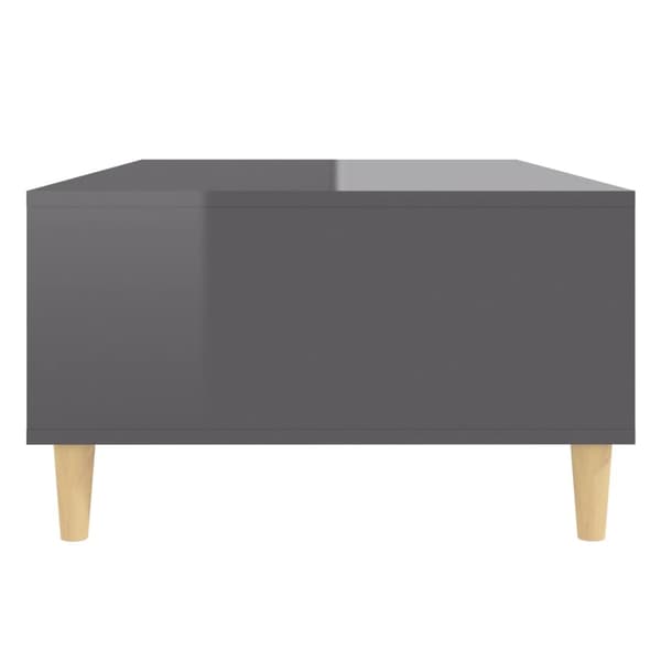 vidaXL sofabord 103,5x60x35 cm spånplade grå højglans