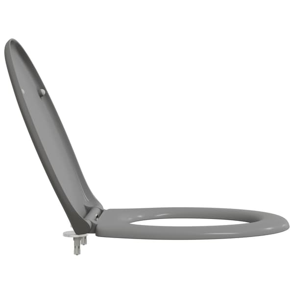 vidaXL WC-istuin Harmaa 47 x 37 x 4 cm Duroplast