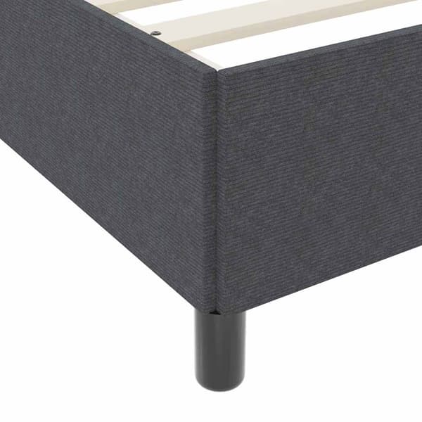 vidaXL Box spring seng Mørkegrå 160 x 200 cm Velourstof
