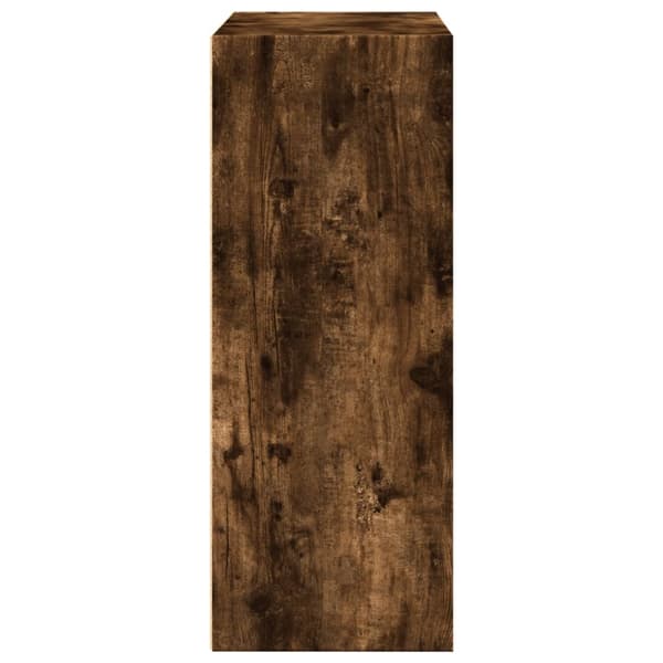 vidaXL bogreol 80x30x77 cm konstrueret træ røget egetræsfarve