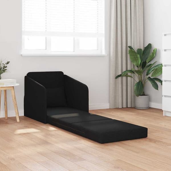 vidaXL Sovesofa 60cm Sort Stof