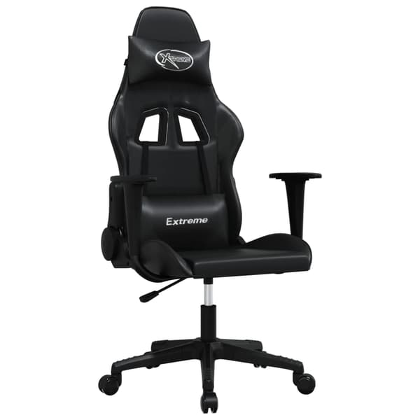 vidaXL gamingstol med massagefunktion kunstlæder sort