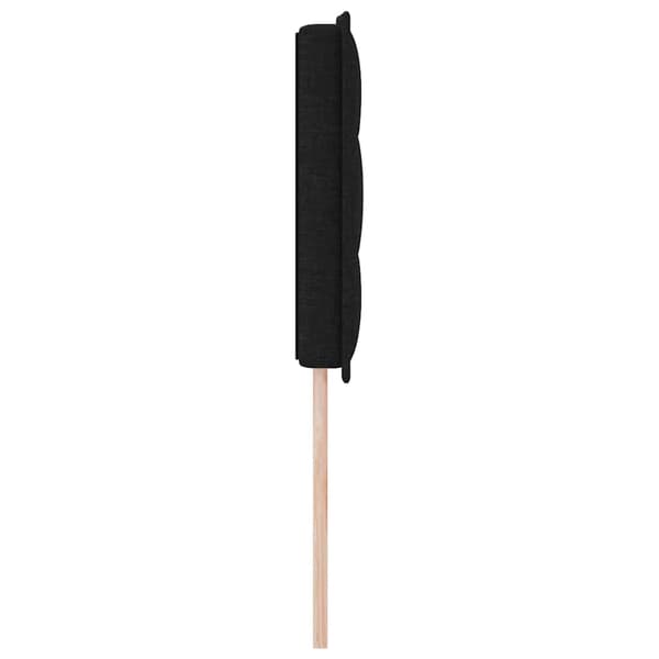 vidaXL Hovedgærde Sort 144 cm Stof