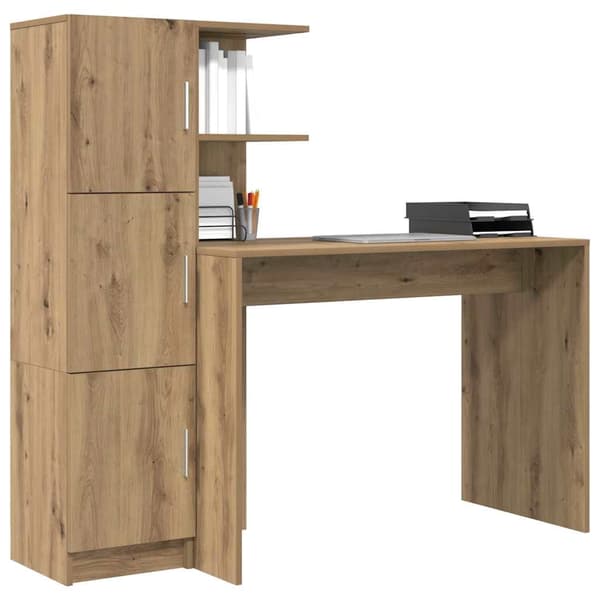 vidaXL Bord 2 pcs Artisan Egetræ