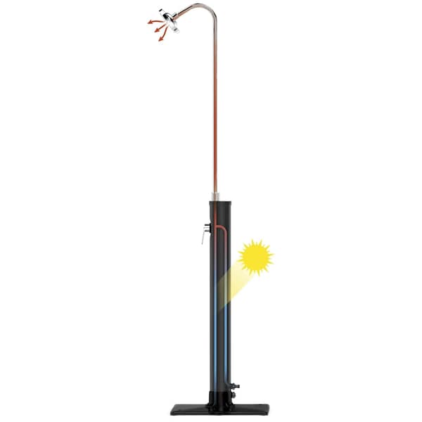 Bestway Solar Flow udendørs bruser 8 l sort